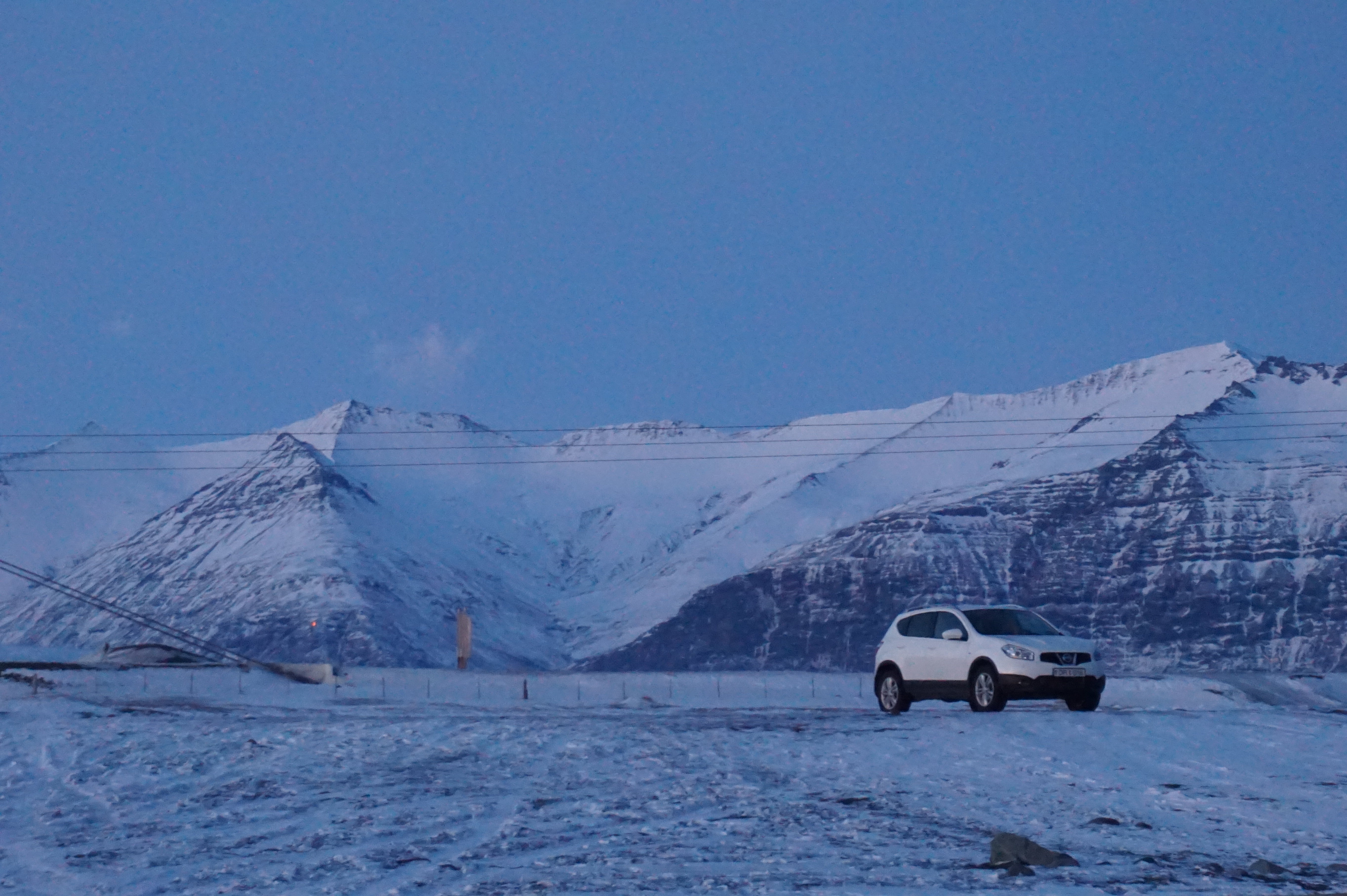 Winter driving in Iceland