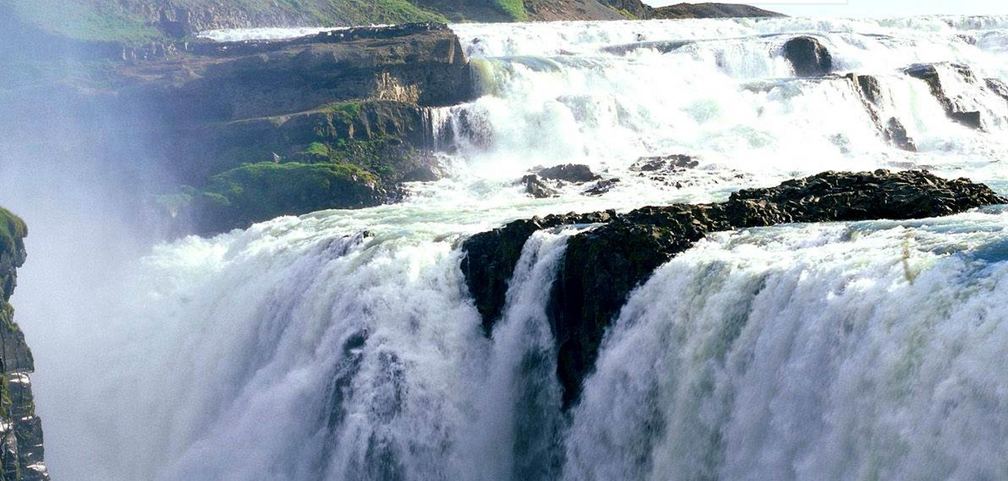 Gullfoss. Iceland's most popular waterfall