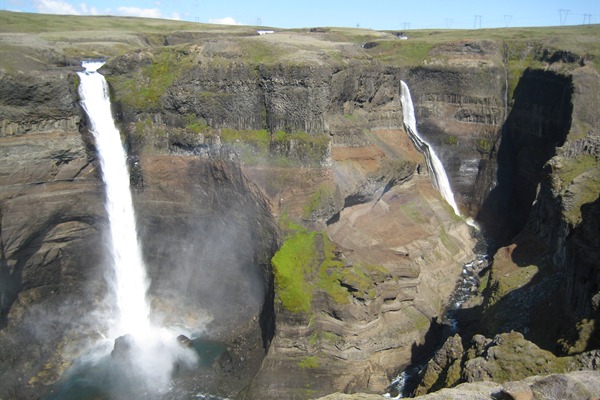 Háifoss and Granni waterfalls in South Iceland