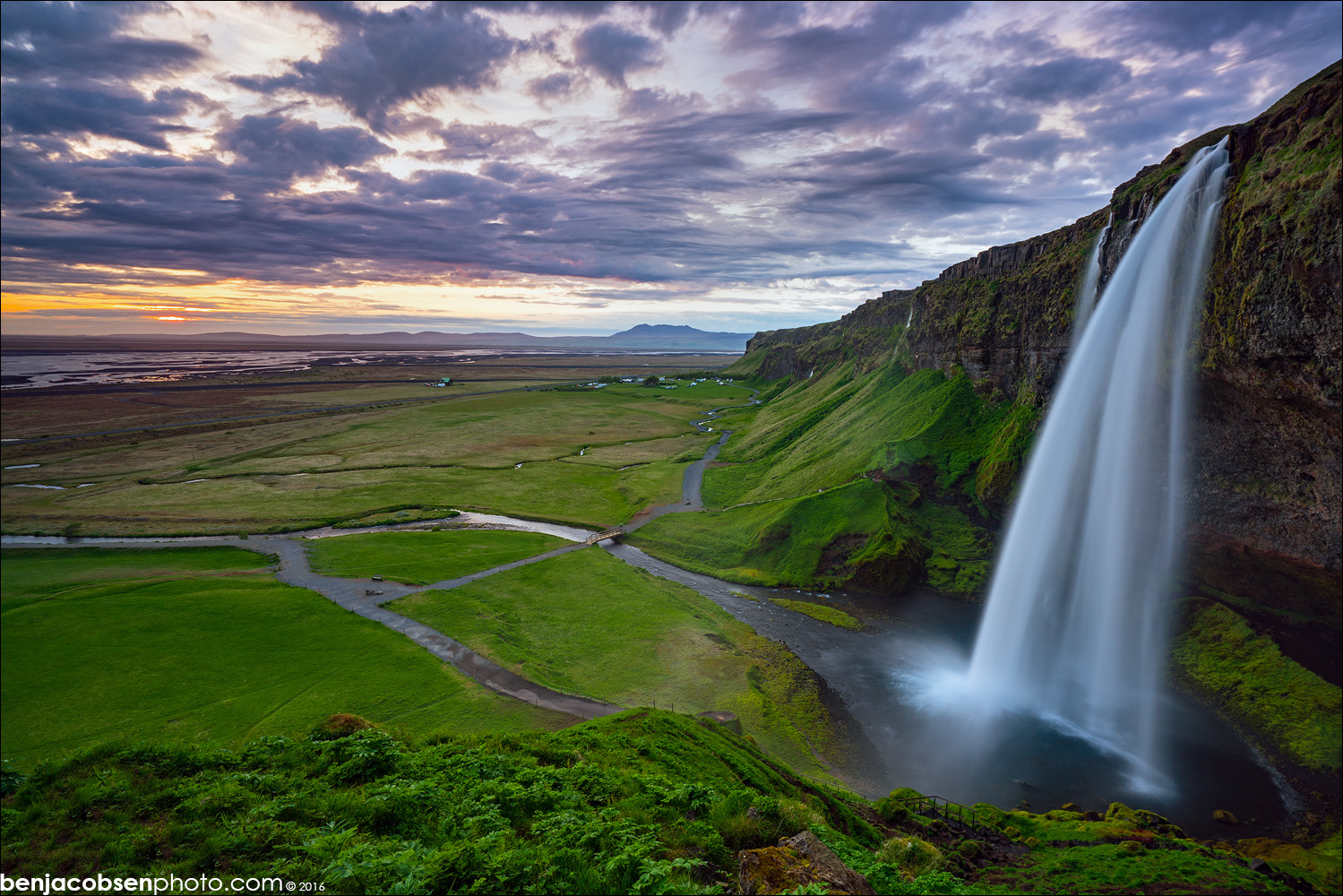 Seljalandsfoss, a waterfall in south Iceland