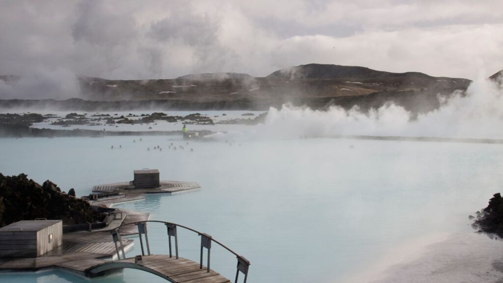 The Blue Lagoon in Iceland.